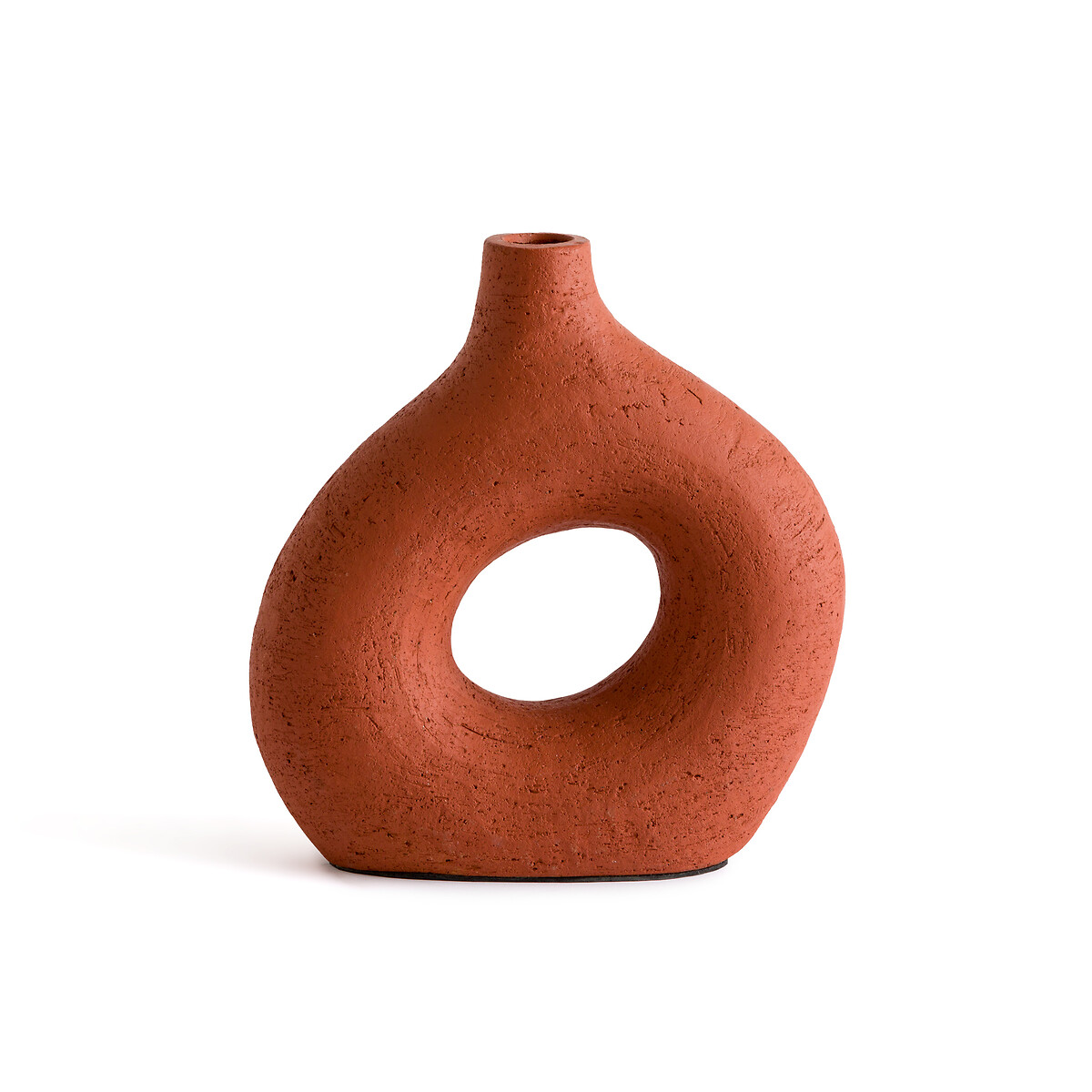 Ваза Декоративная из керамики В25 см Kuro единый размер каштановый
