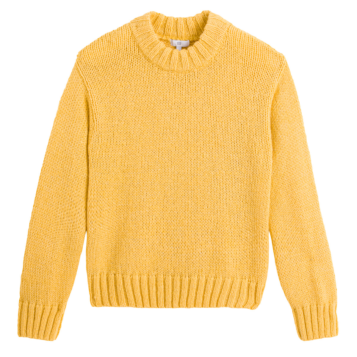 Пуловер LA REDOUTE COLLECTIONS Пуловер С воротником-стойкой XXL желтый, размер XXL - фото 5