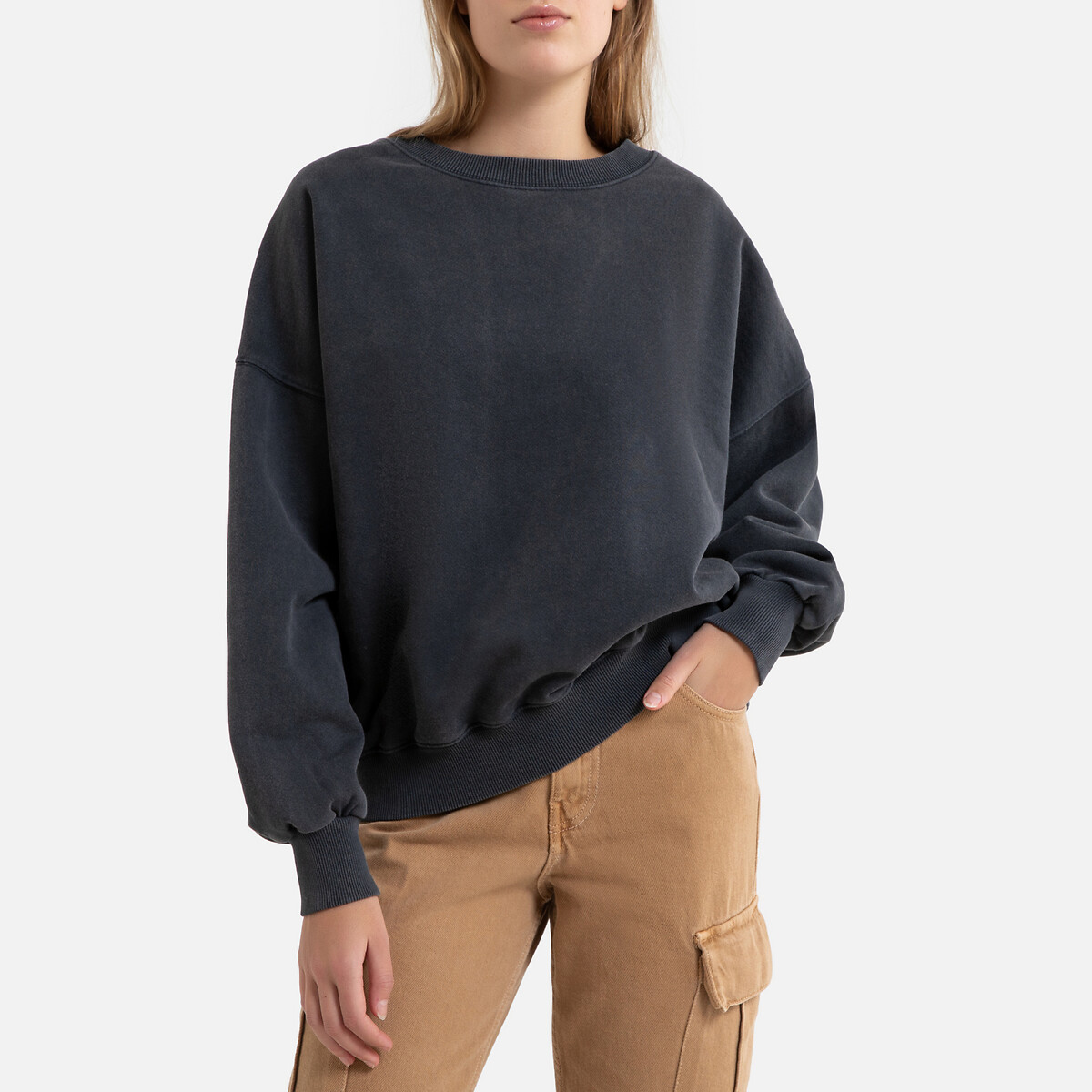 

Свитшот La Redoute, Черный, С круглым вырезом WITITI S/M черный