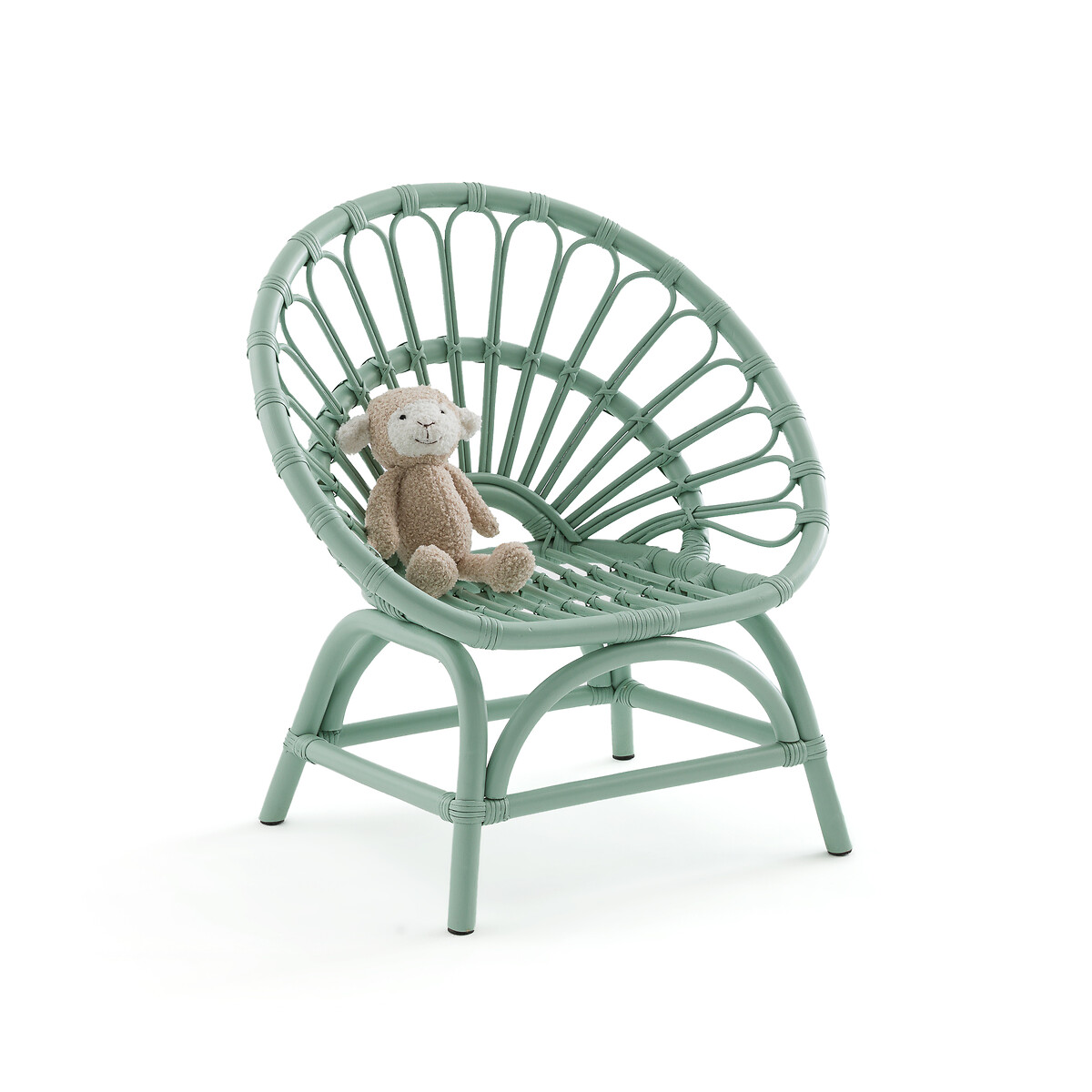 Кресло детское из ротанга Albin  единый размер зеленый LaRedoute