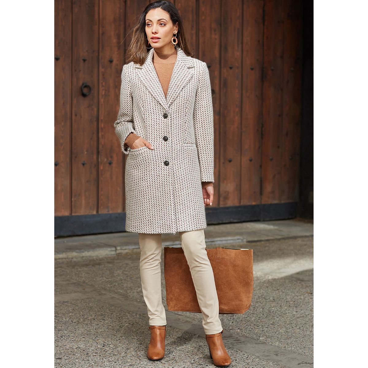 Pull en cachemire col montant en fine maille
