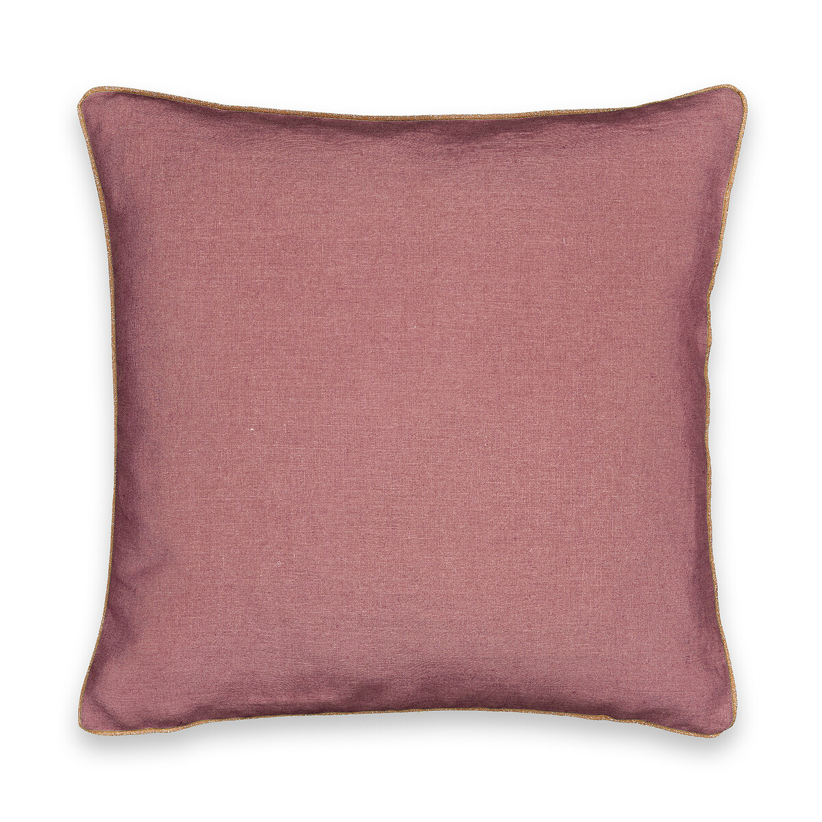 Чехол LaRedoute Для подушки из стираного льна Onega 45 x 45 см розовый, размер 45 x 45 см