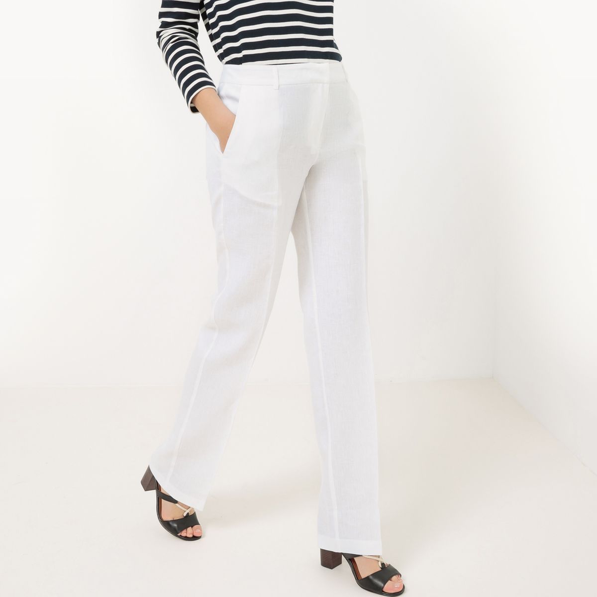 Pantalon droit, Lin