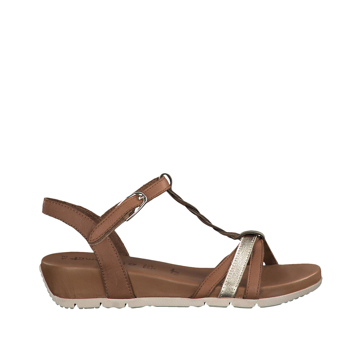 

Босоножки La Redoute, Каштановый, Кожаные Miki 39 каштановый
