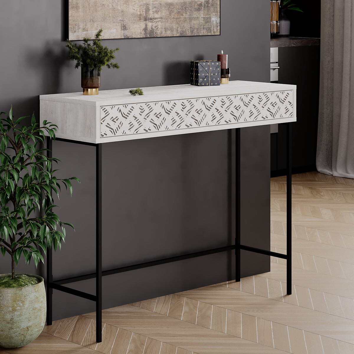 

Консоль LaRedoute, Белый, Консоль напольная HEATON CONSOLE единый размер белый