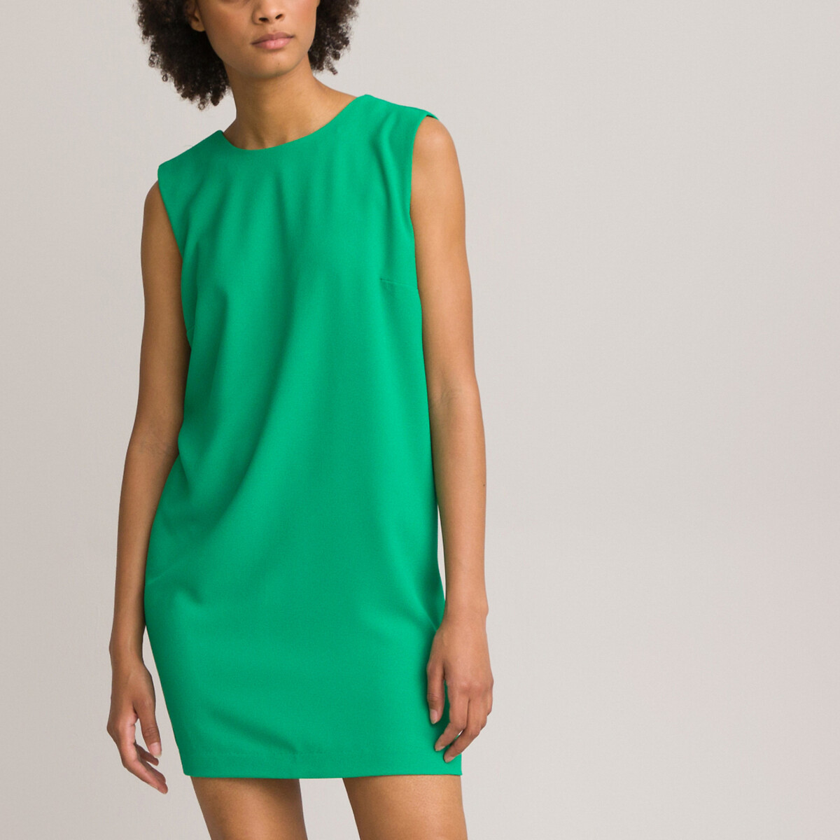 Платье LA REDOUTE COLLECTIONS Платье Короткое прямое без рукавов 54 зеленый, размер 54 - фото 4