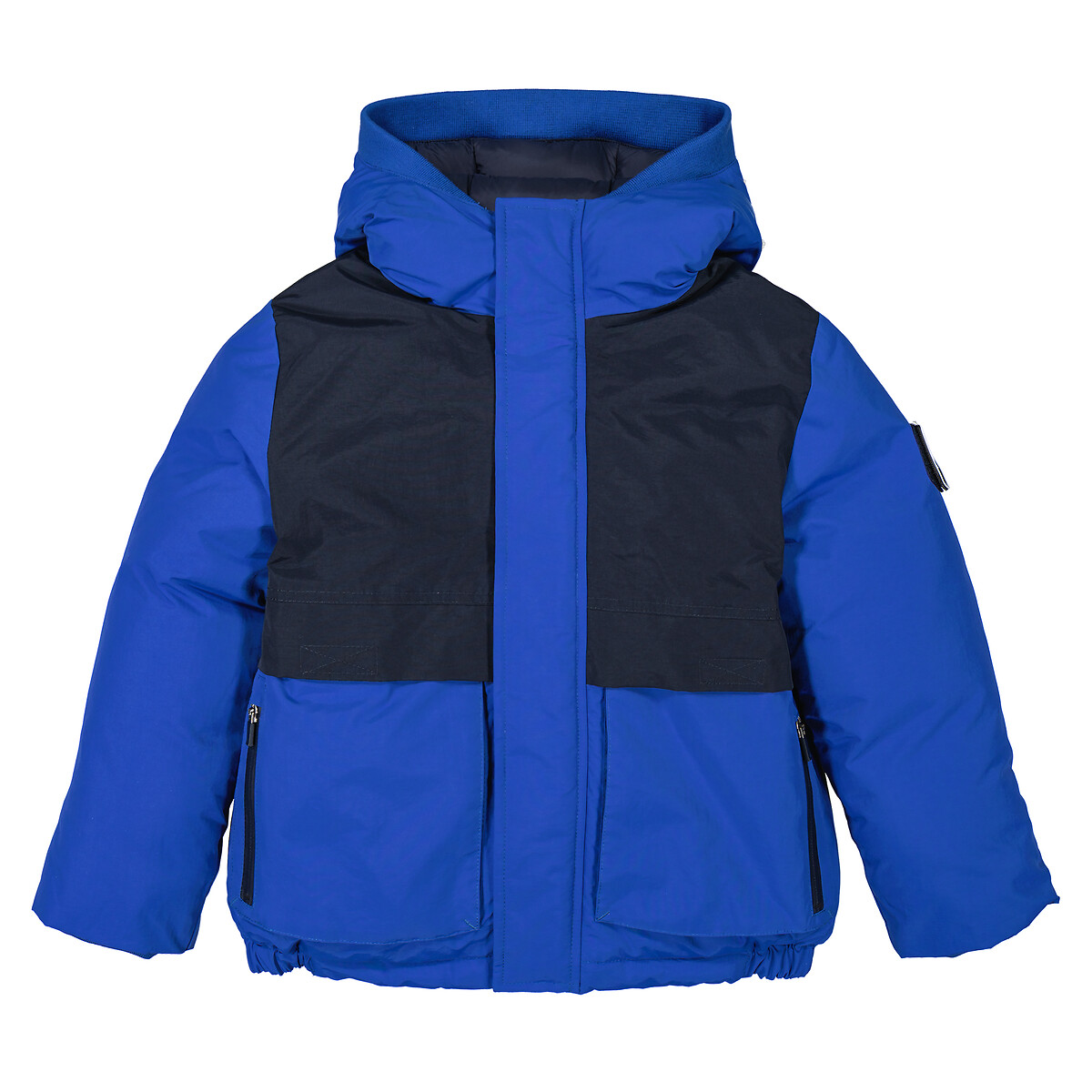 Куртка стеганая утепленная с капюшоном  3 года - 94 см синий LaRedoute, размер 3 года - 94 см - фото 3