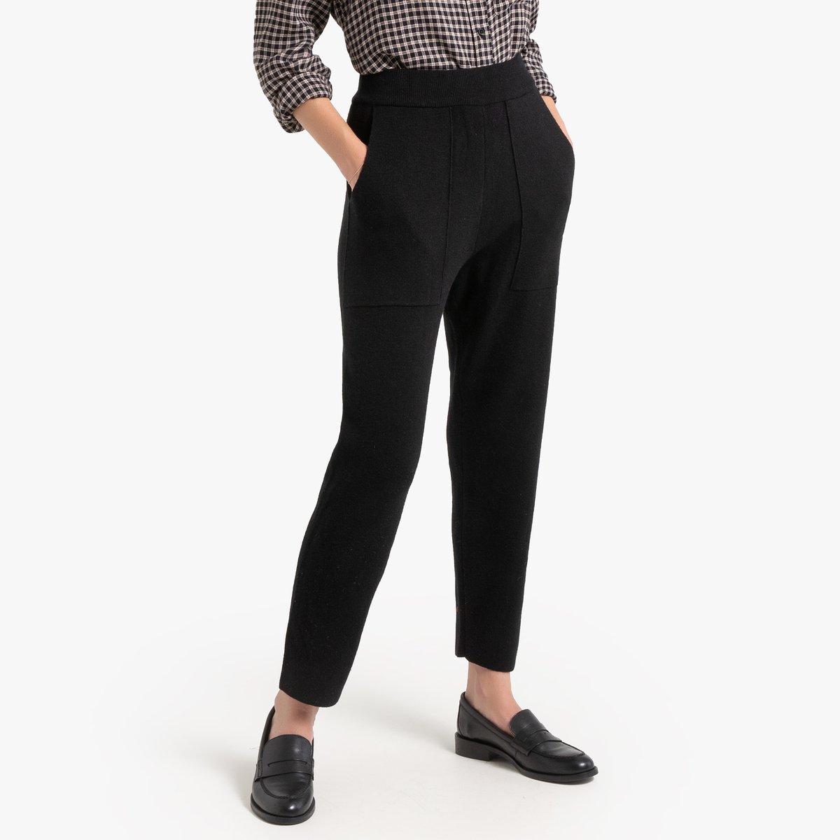 

Брюки La Redoute, Черный, Спортивные из трикотажа L черный