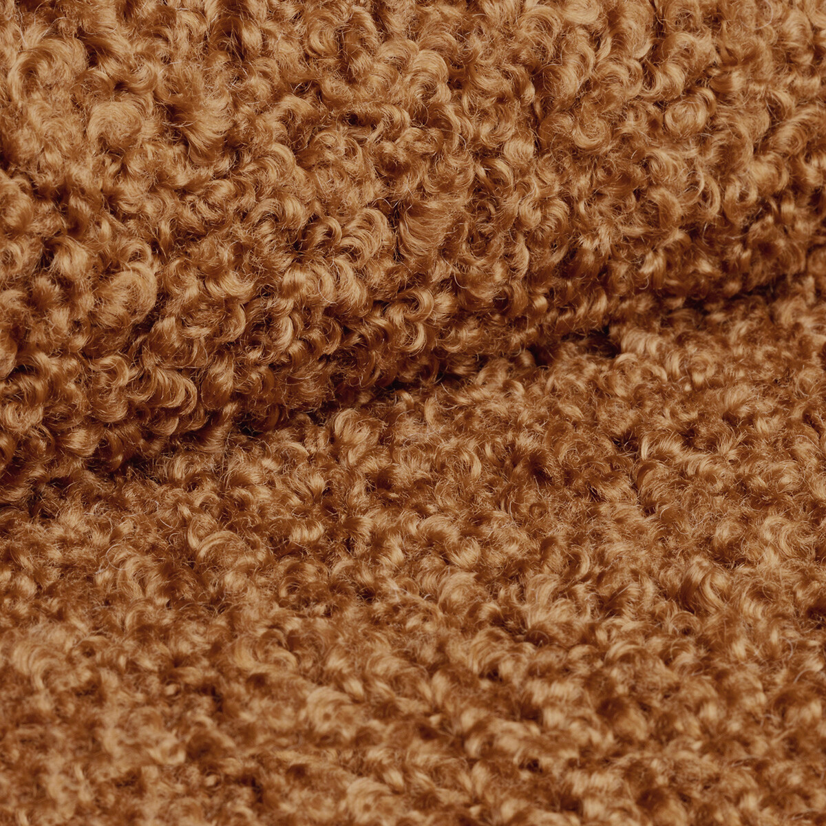 Кресло Molly в ткани под овечью шерсть охра  единый размер оранжевый LaRedoute - фото 4
