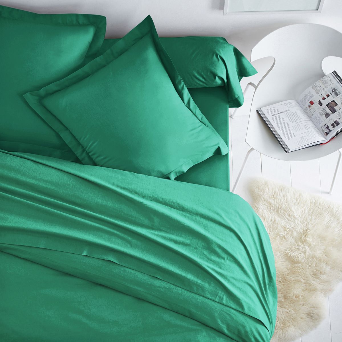 Drap uni pur coton