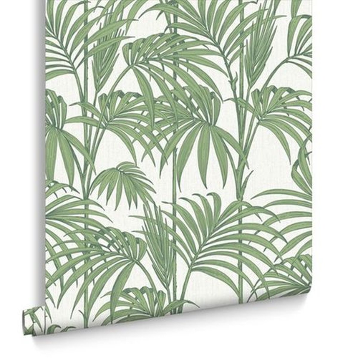 Julien Macdonald Papier Peint Support Intissé Honolulu Vinyle 1005 x 52 cm Vert & Blanc