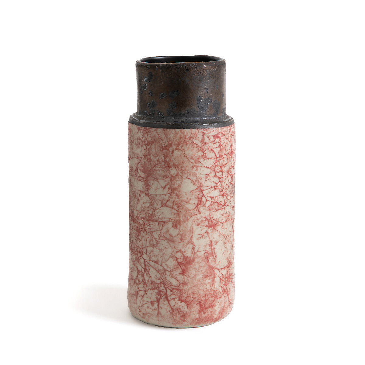 Ваза LaRedoute Из эмалированной керамики В21 см Altadill единый размер розовый - фото 1