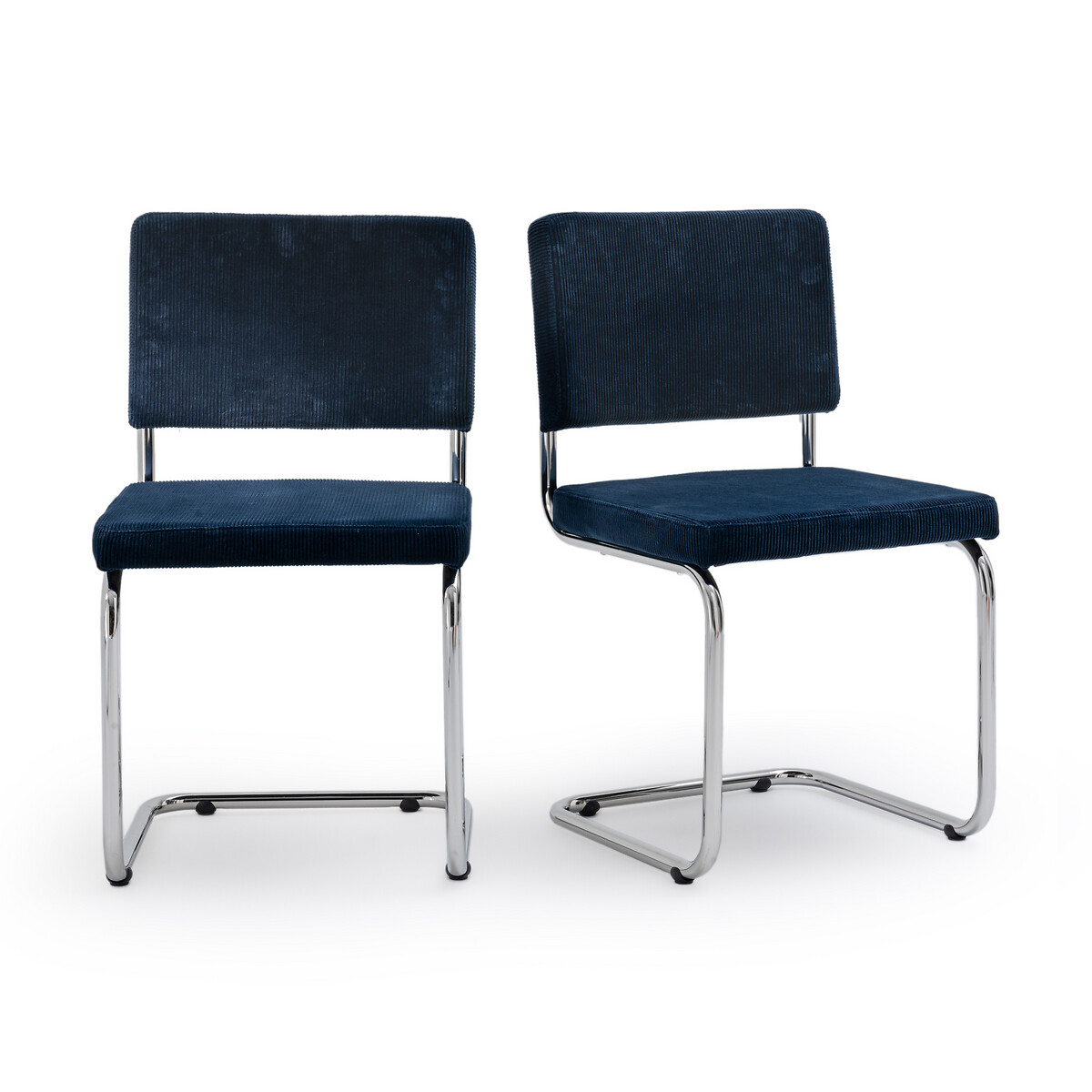 2 стула Из велюра на металлокаркасе Sarva единый размер синий