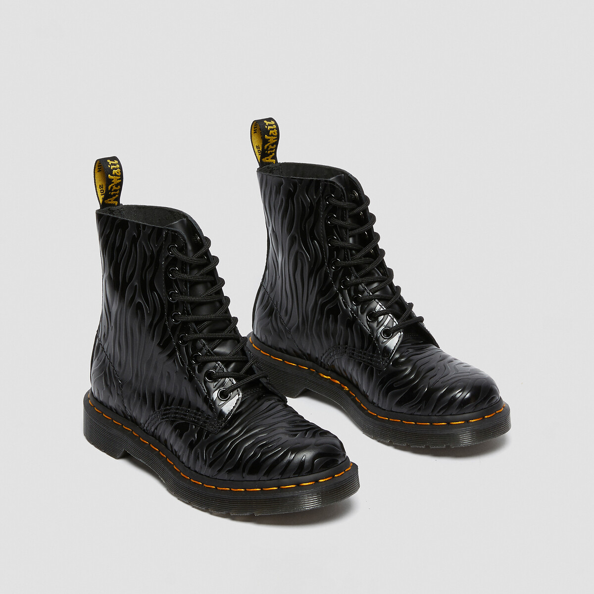 Ботинки LaRedoute Из кожи на шнуровке 1460 Pascal 36 черный, размер 36 - фото 3