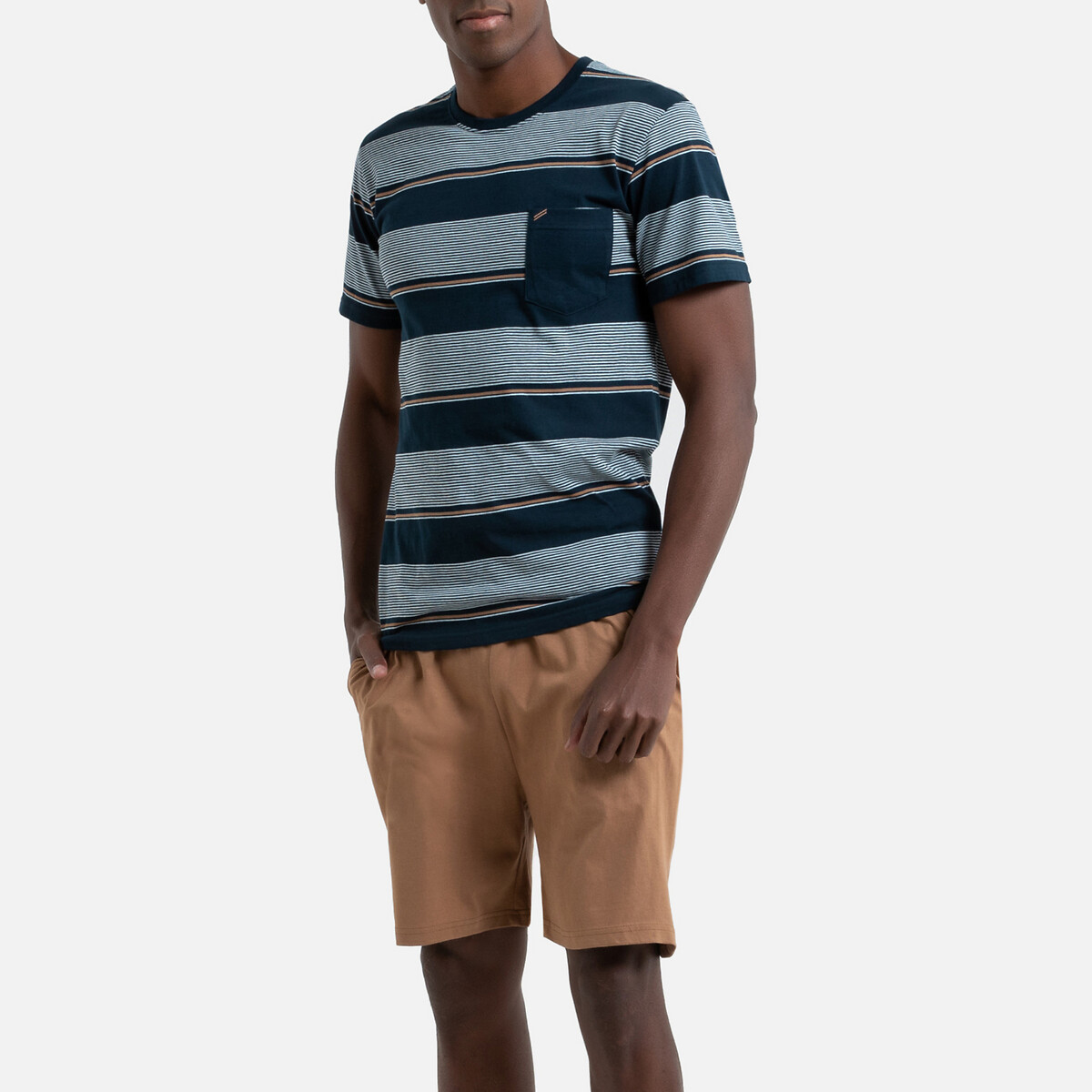

Пижама La Redoute, Синий, С шортами раздельная Fleurs deau L синий