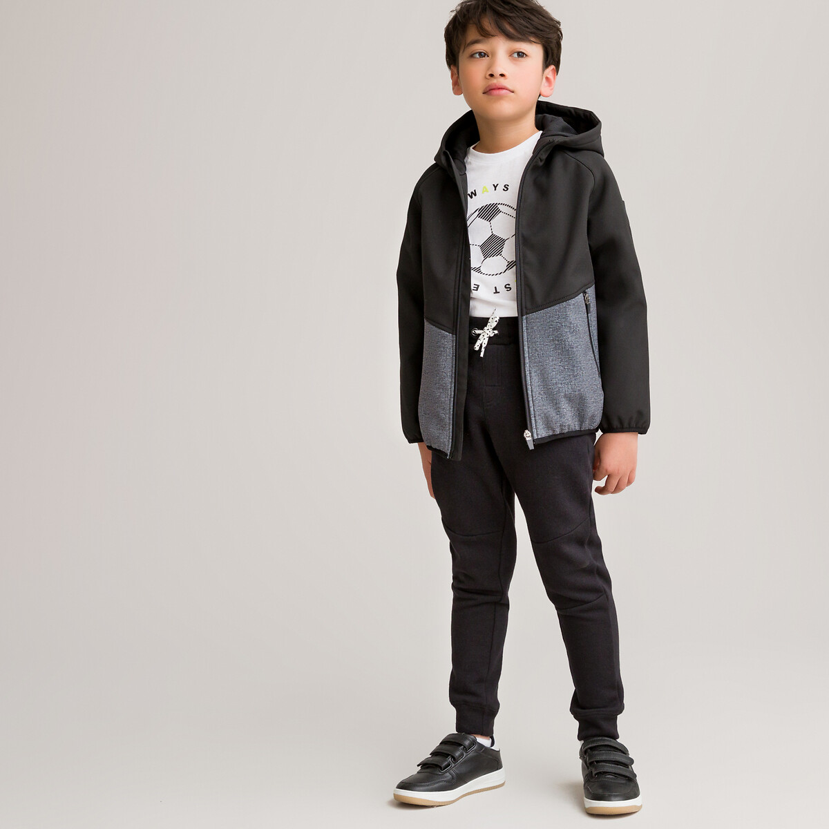 Куртка LaRedoute С капюшоном 3-12 лет 12 лет -150 см черный, размер 12 - фото 2
