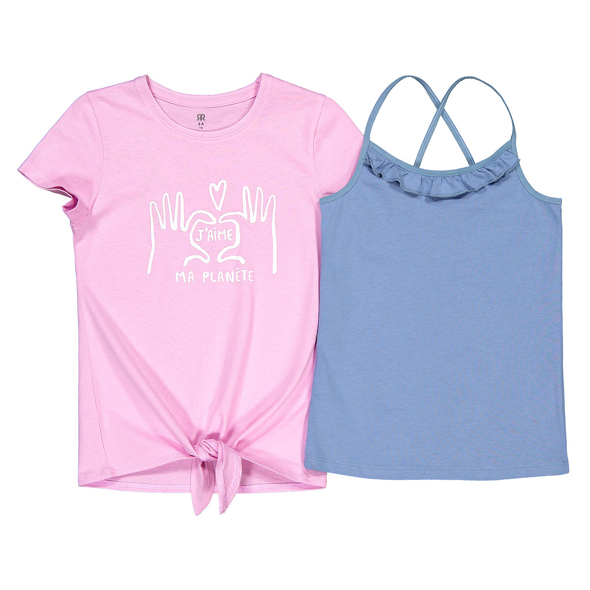 Collections Lote de 2 t-shirts em algodão bio, 3-12 anos