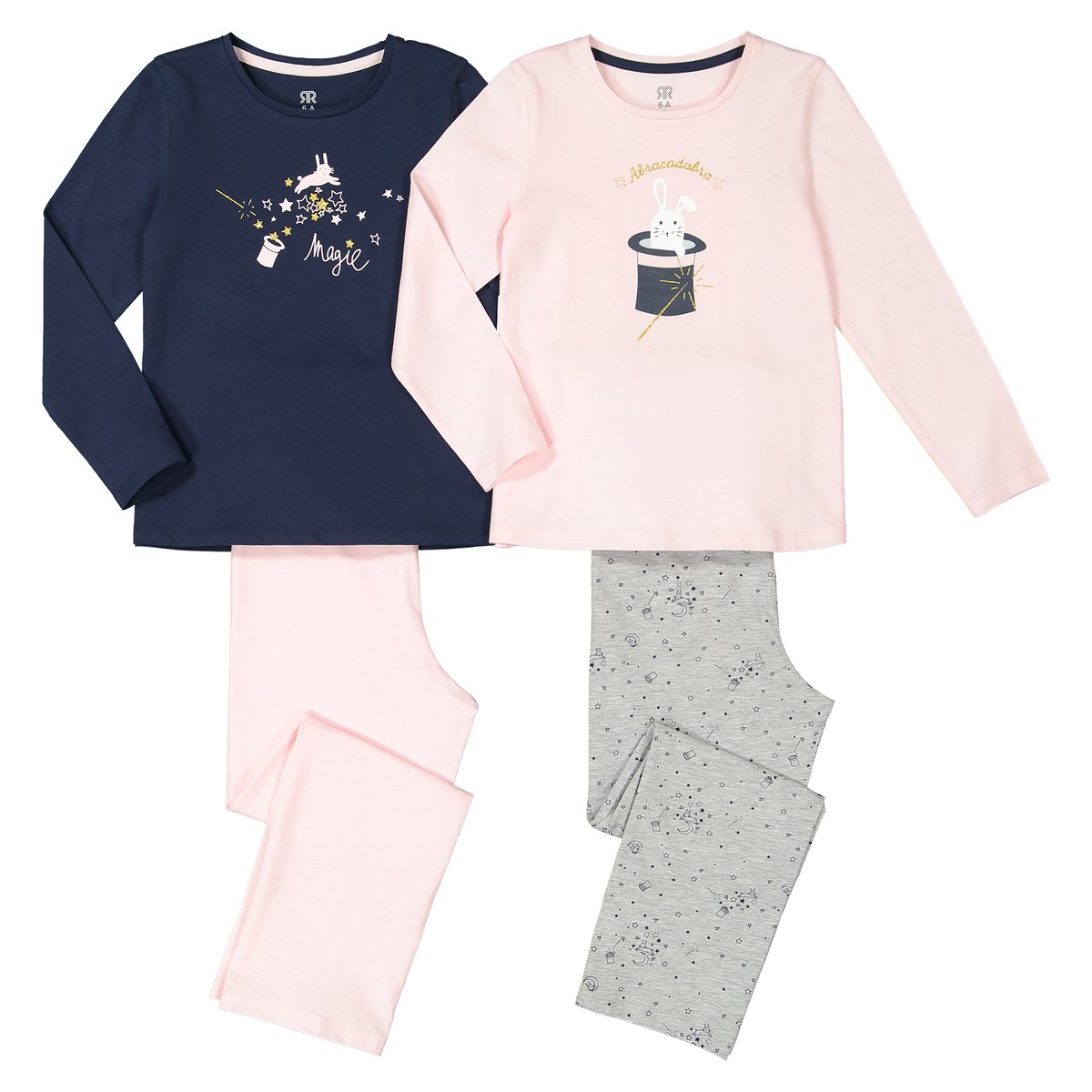

Комплект из хлопковых пижам La Redoute, Розовый, 8 лет - 126 см розовый