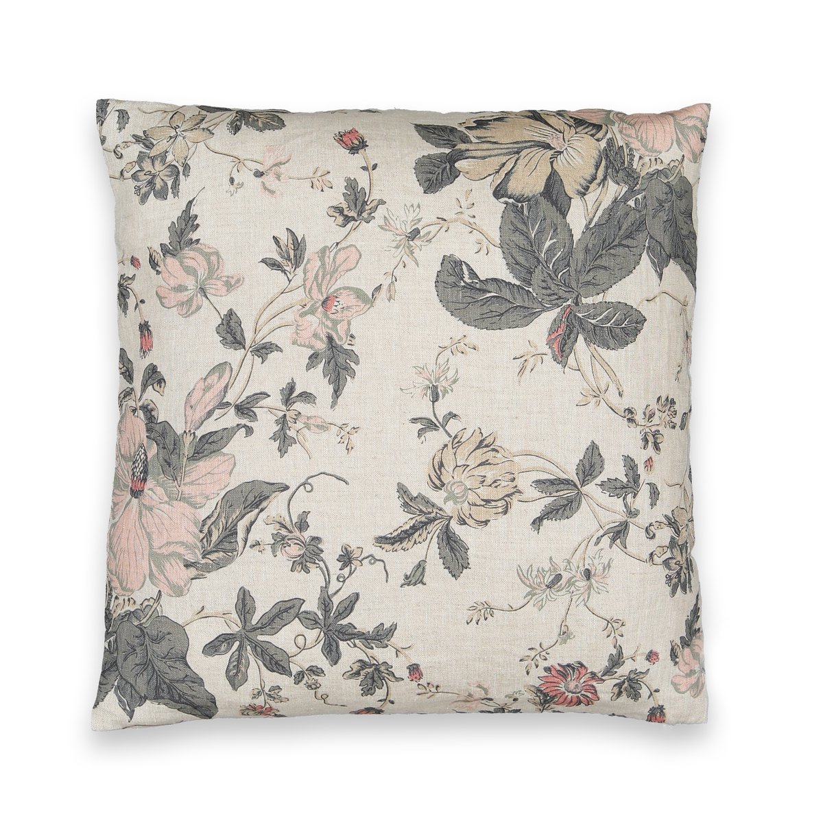 Наволочка LaRedoute Из льна Rosa 45 x 45 см белый 