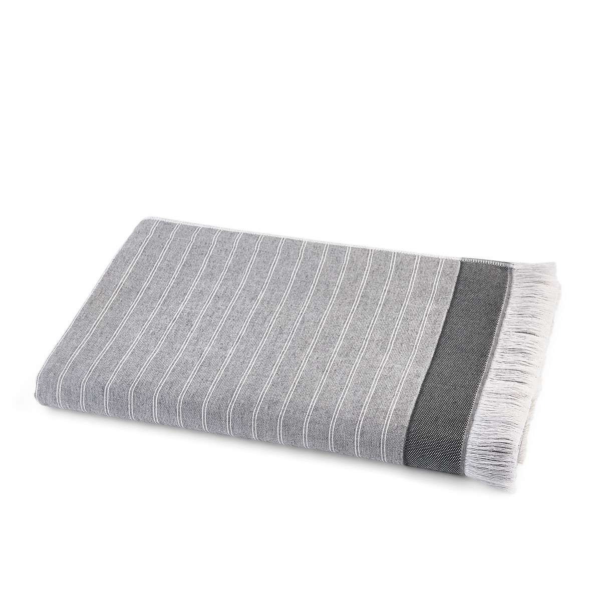 

Полотенце LaRedoute, Серый, Банное из 100 биохлопка Chaya 70 x 140 см серый