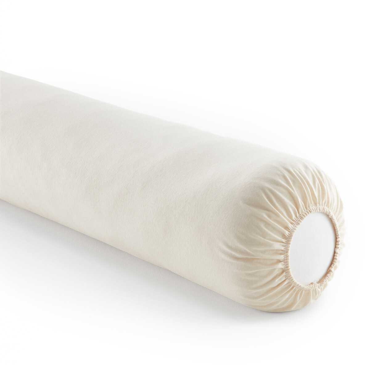 Защитный Чехол на подушку-валик из биохлопка непромокаемый длина: 140 см бежевый