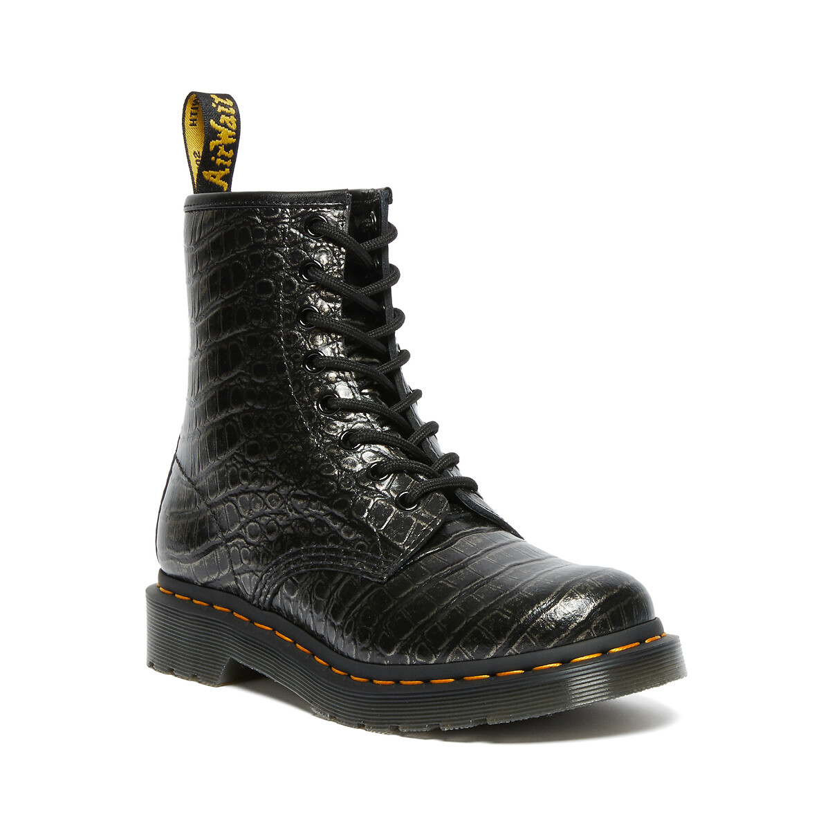 Ботинки DR MARTENS Из кожи с выпуклым эффектом 1460 42 черный, размер 42 - фото 3