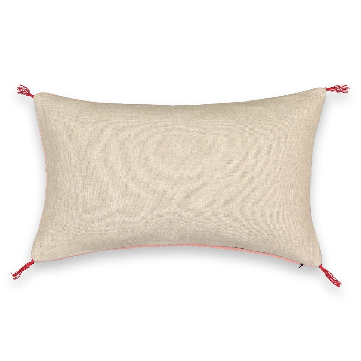 Чехол La Redoute Для подушки из велюра Chaacha 50 x 30 см розовый, размер 50 x 30 см - фото 2
