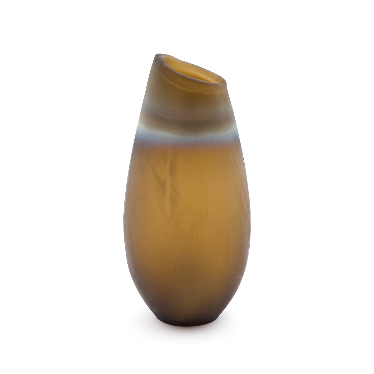 Ваза из стекла кракле со скошенными краями Bosira единый размер каштановый ваза бутыль из стекла izolia единый размер каштановый