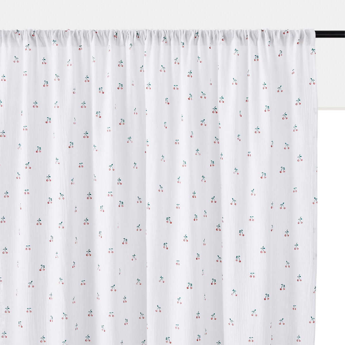 Штора LA REDOUTE INTERIEURS С панелями из хлопчатобумажной газовой ткани Griotte 260 x 140 см розовый, размер 260 x 140 см - фото 2
