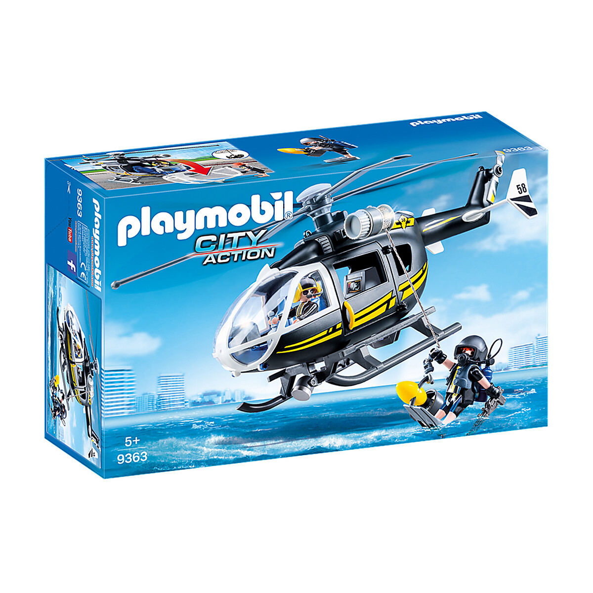 PLAYMOBIL Helicptero de las fuerzas especiales 9363 MULTICOLOR talla única