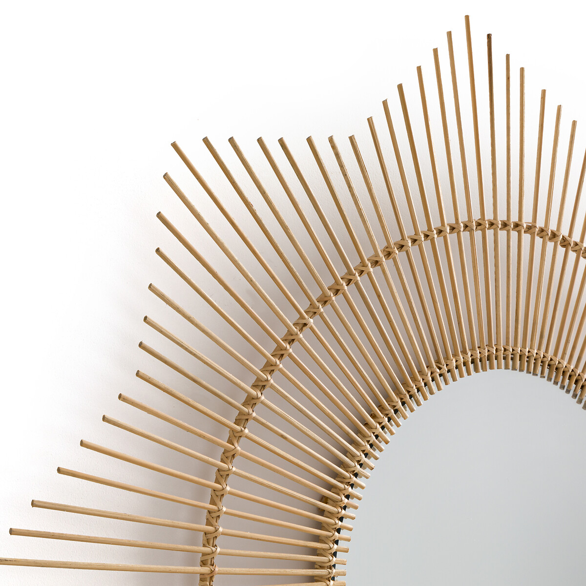 Зеркало LA REDOUTE INTERIEURS Из бамбука в форме солнца 90 см Nogu единый размер бежевый - фото 2