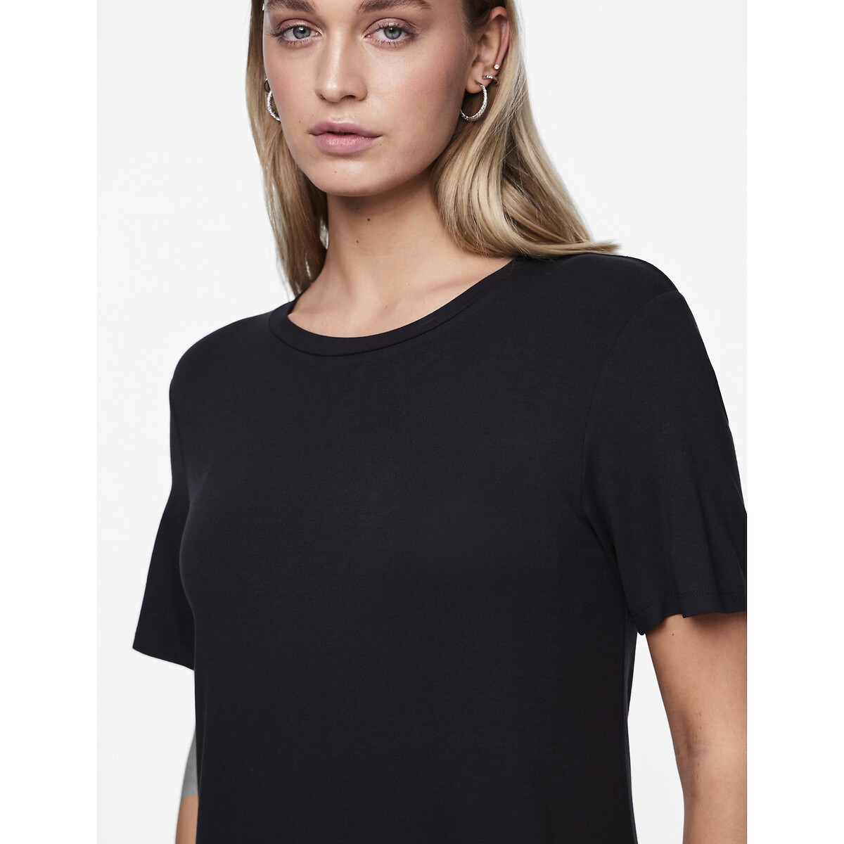 Платье-футболка длинное  XL черный LaRedoute, размер XL - фото 2