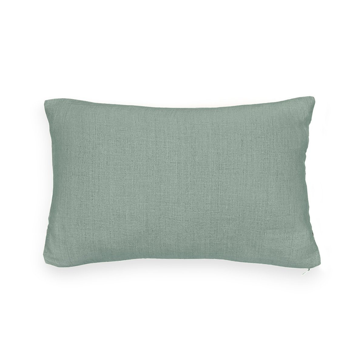 Чехол La Redoute На подушку-валик из стираного льна ONEGA 50 x 30 см зеленый, размер 50 x 30 см - фото 2