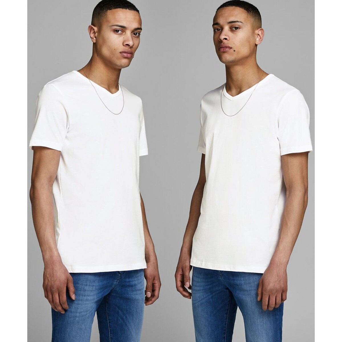 Комплект из 2 футболок с LaRedoute Короткими рукавами XL белый, размер XL - фото 2