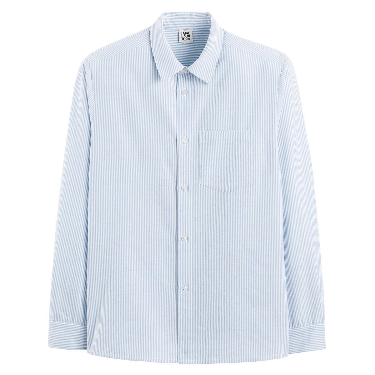Рубашка В полоску с длинными рукавами унисекс XS синий LaRedoute, размер XS - фото 3
