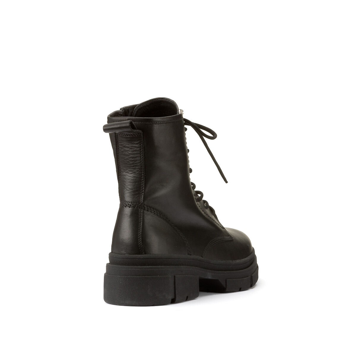 Ботинки TAMARIS Кожаные на шнуровке 37 черный, размер 37 - фото 4