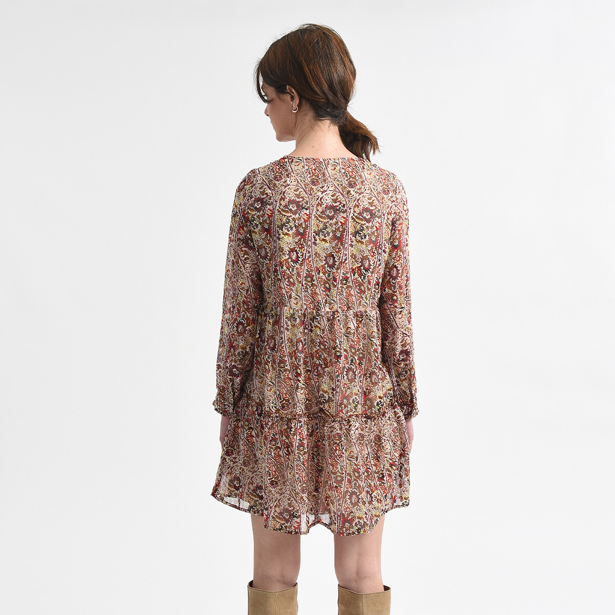 Платье MOLLY BRACKEN Платье С принтом и V-образным вырезом XL розовый, размер XL - фото 4