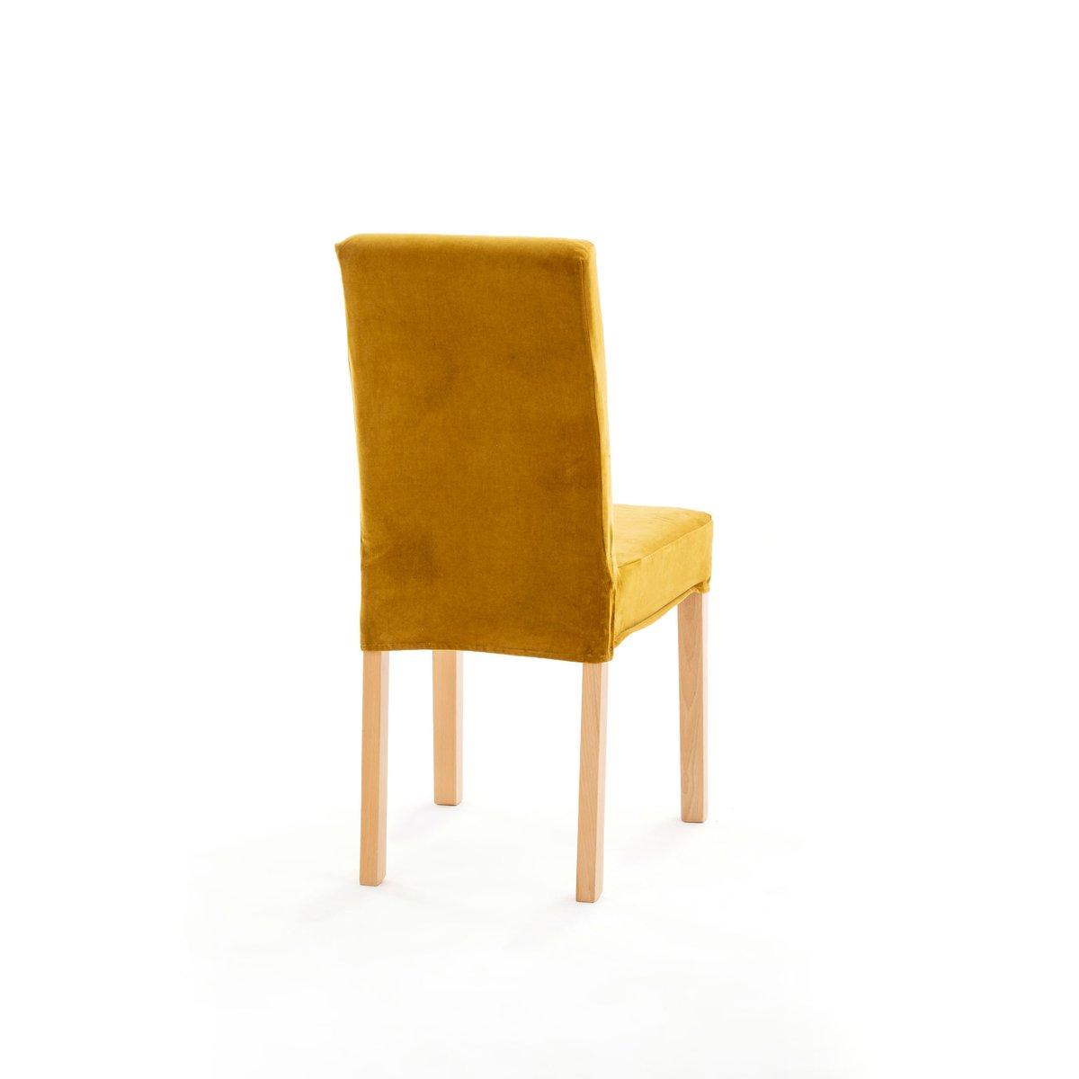 Чехол La Redoute На стул из велюра DOMME единый размер желтый - фото 2