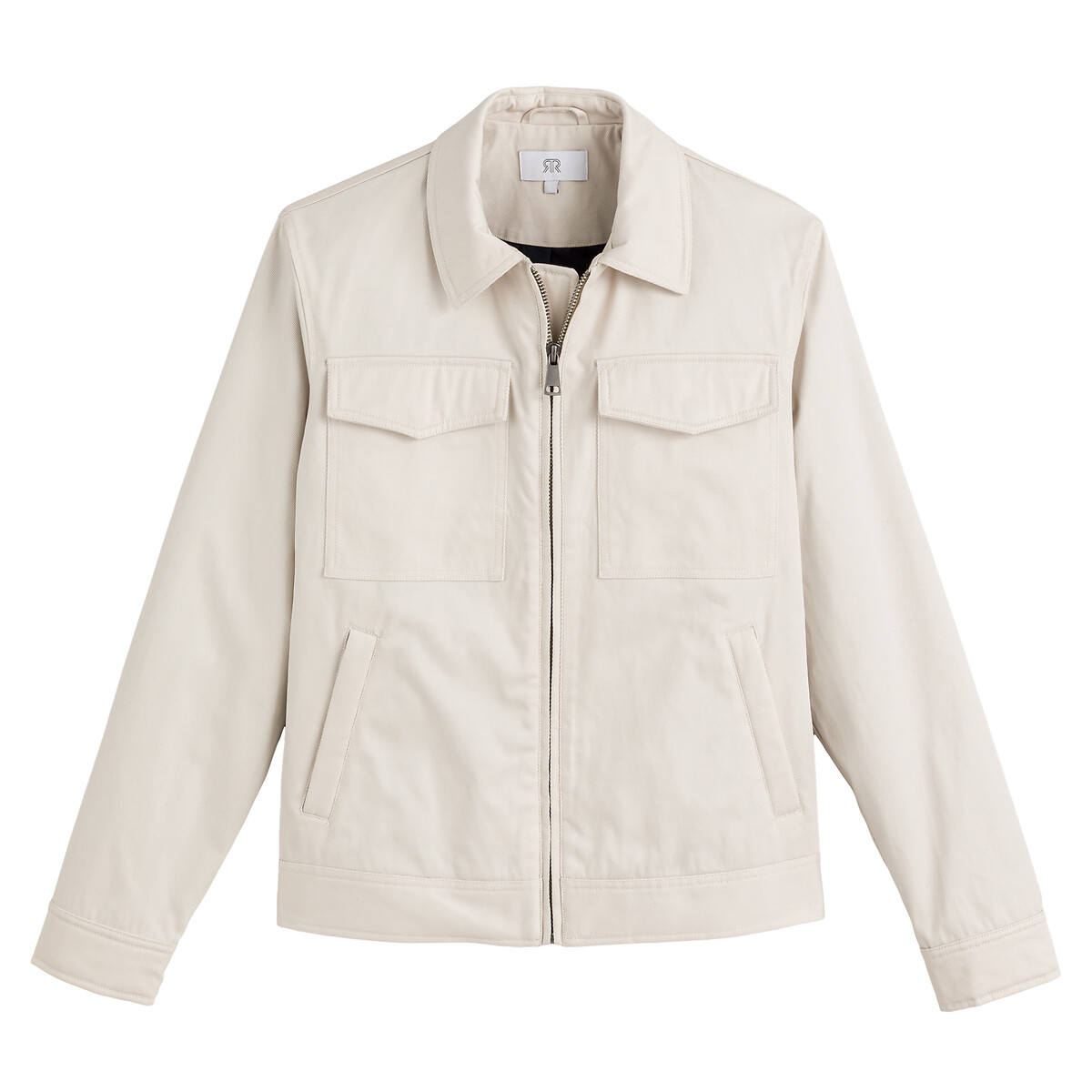 Куртка LA REDOUTE COLLECTIONS Короткая с рубашечным воротником 3XL бежевый, размер 3XL - фото 5