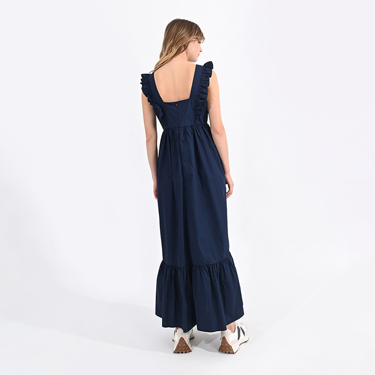 

Платье LaRedoute, Синий, Платье длинное с воланами XS синий