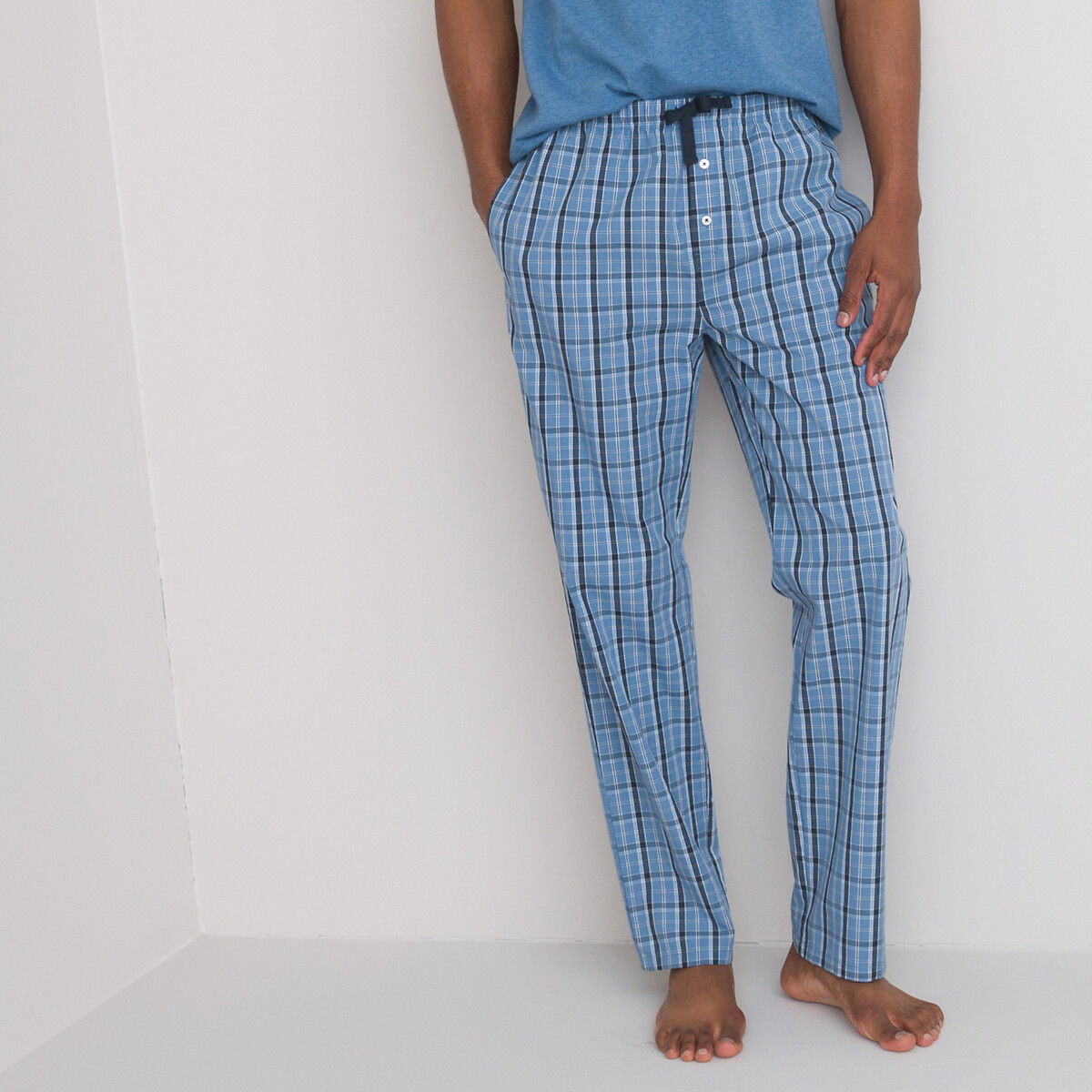 Пижама LA REDOUTE COLLECTIONS С короткими рукавами S синий, размер S - фото 3
