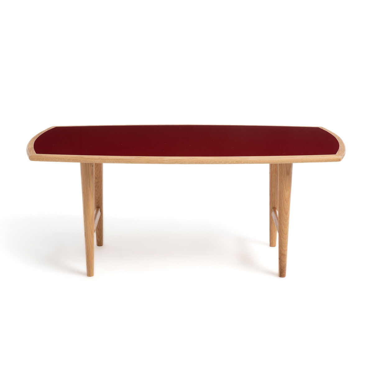 Table basse chêne plateau laqué kelly