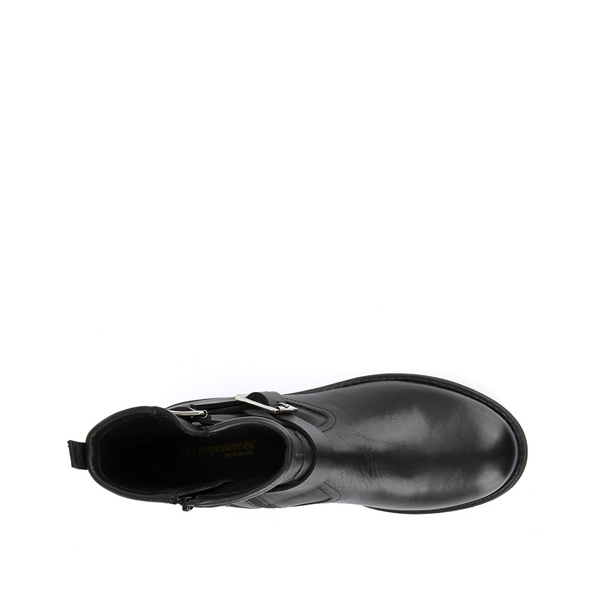 Ботинки La Redoute Из кожи в байкерском стиле Looky 38 черный, размер 38 - фото 3