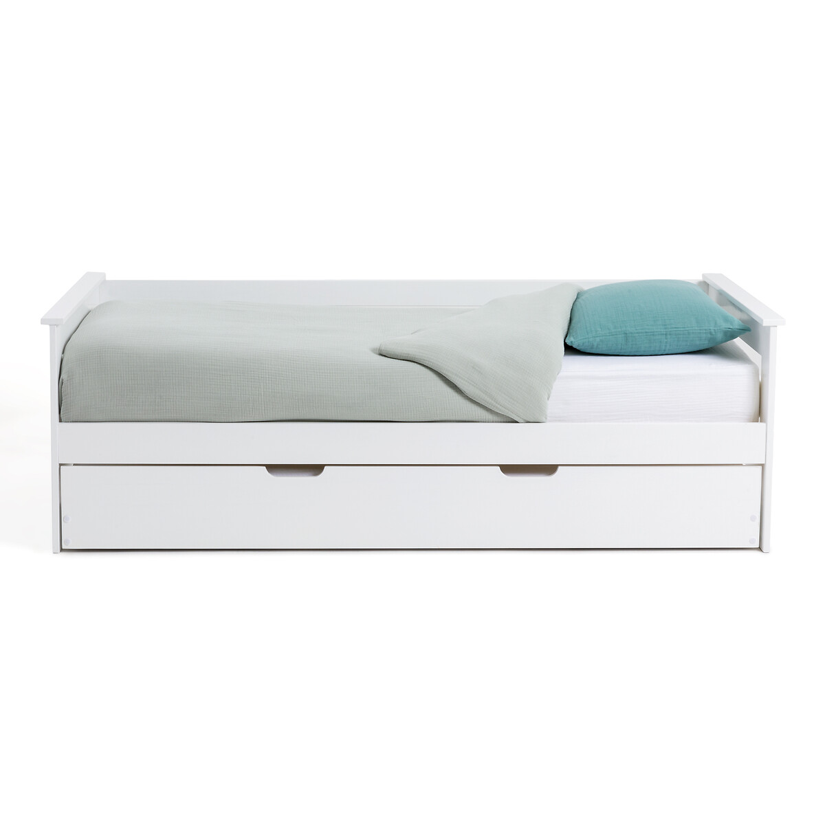 Кровать LaRedoute Двухъярусная из сосны ELLIS 90 x 190 см белый, размер 90 x 190 см - фото 2