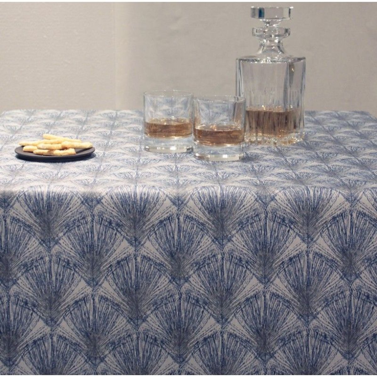 Nappe enduite ronde ou ovale Plumes