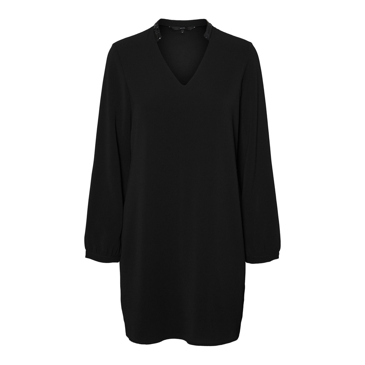 

Платье La Redoute, Черный, Прямое укороченное V-образный вырез XS черный