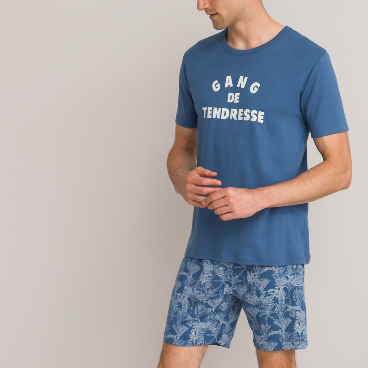 Пижама С шортами сделана во Франции XXL синий LaRedoute, размер XXL