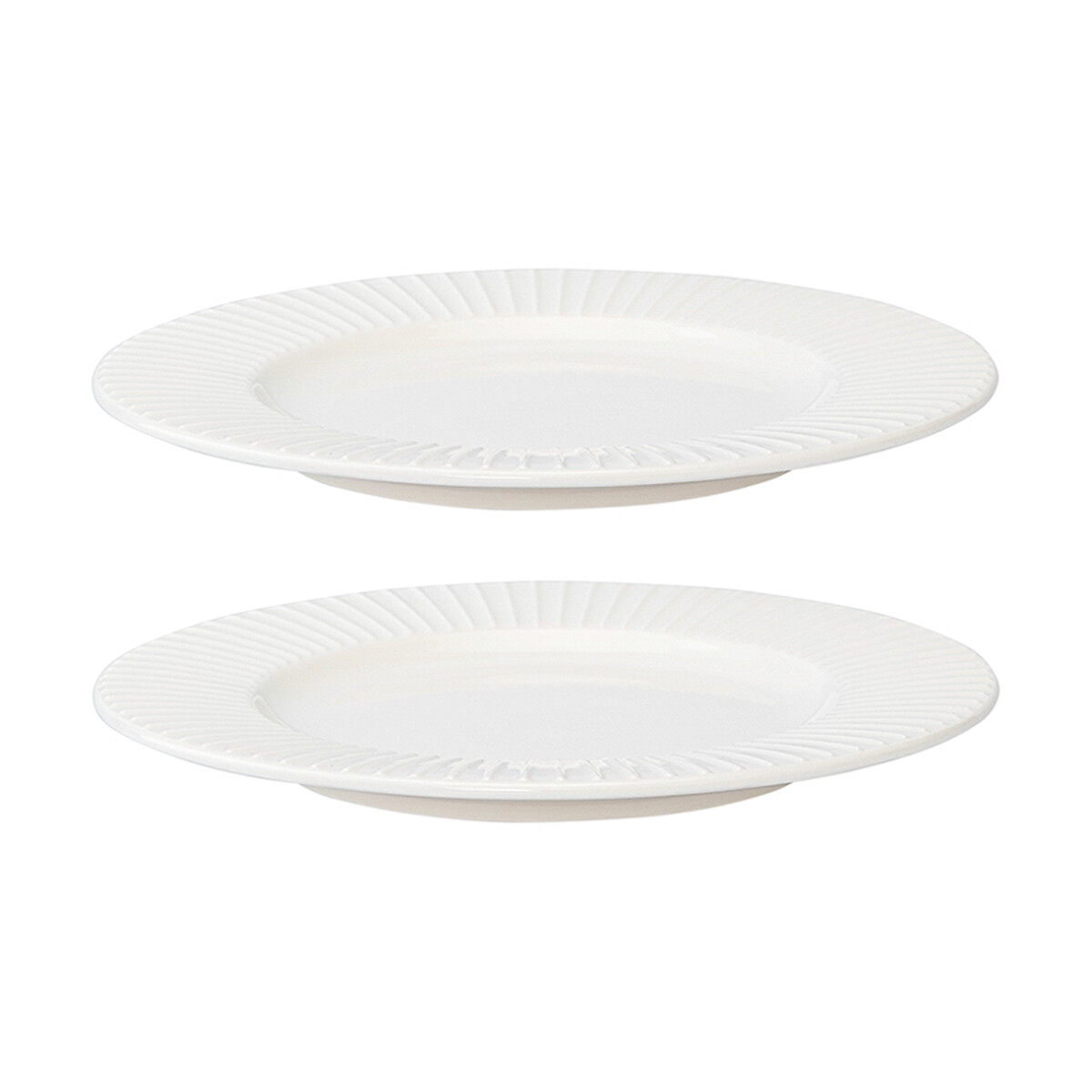Набор тарелок Soft Ripples 16 см 2 шт  единый размер белый