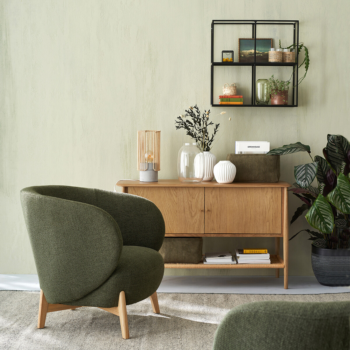 Fauteuil accoudoirs ?oreilles?, Lancy