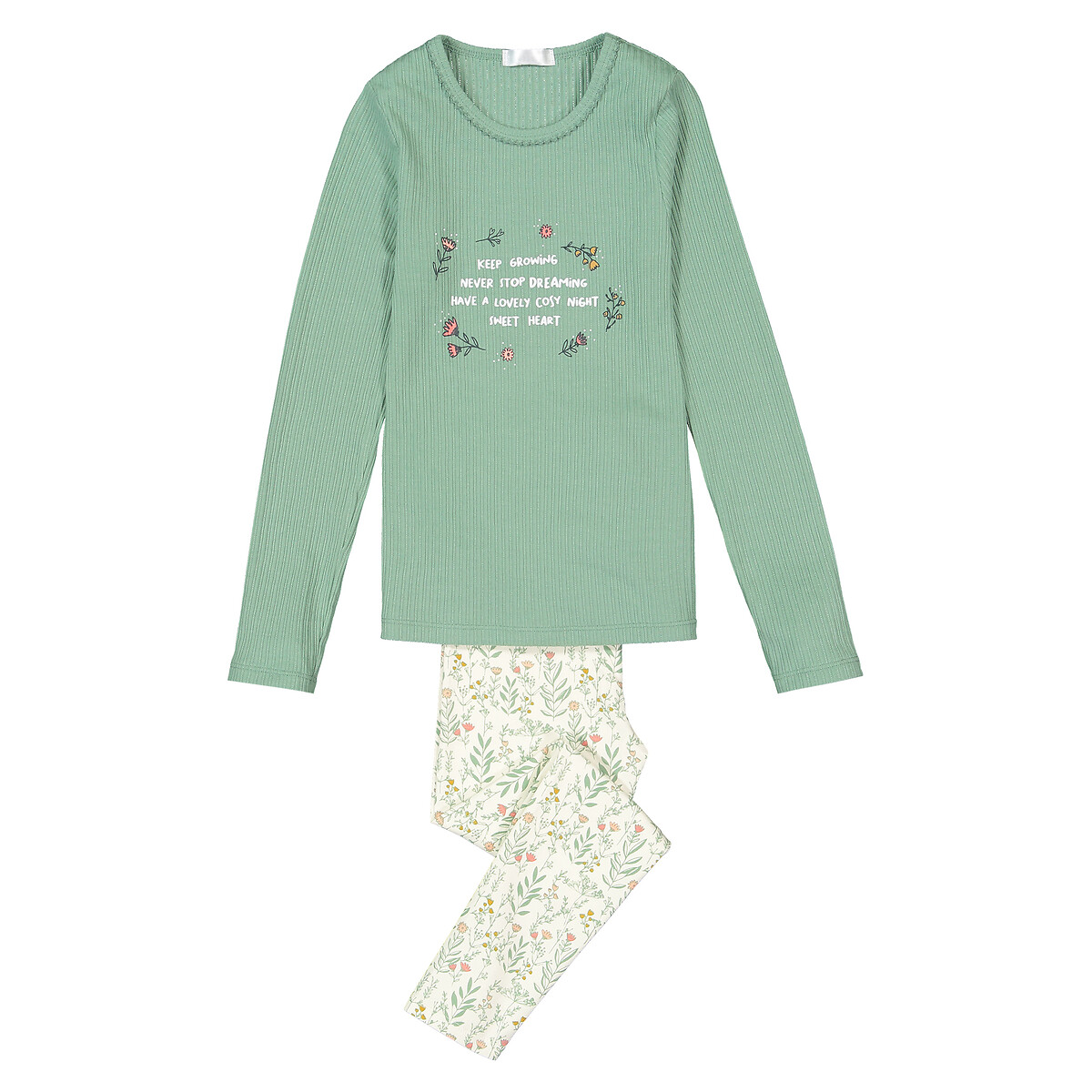 

Пижама LA REDOUTE COLLECTIONS, Зеленый, С верхом в рубчик 3-14 лет 3 года - 94 см зеленый